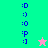 Two vertical display identical blue emoticons with a pink star on the left and a green star on the right, each showing a different star color