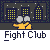 Animated contact sheet of a pixel art icon showing a yellow stick figure with gray head performing actions against city and night backgrounds, with text "Fight Club" beneath each frame.