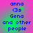 Pixelated text on a gradient background with blue letters and shifting pink-green hues.