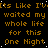 A static digital image with repeated text in orange pixelated font on a black background, featuring a gray rectangular area in the bottom-right corner.