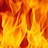 A split-screen image with a fiery orange-red background on the left and bold black text on a bright yellow right side reading "I KNOW I'M HOT".