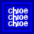 Blue square icon with white text 'CHLOE' repeated three times vertically, each lettered line intersected by a vertical white bar.