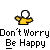 Pixel art character in yellow shirt with white head, showing five distinct facial expressions across repeated