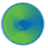 Animated sequence showing a green and blue circular logo transforming into an eagle head silhouette, with text 'ATLANTA HAWKS' appearing below.