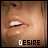 A 4x3 contact sheet of animated frames showing a close-up of lips with glossy texture and visible teeth, each frame displaying slight variations in mouth position and the word "DESIRE" at the bottom.