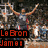 Four basketball-themed show player actions with text overlays; top-left reads "LeBron Jam 8" in red, bottom-right shows a dunker in red jersey #35