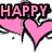 Pixelated pink hearts with black outlines and white highlights, accompanied by bold text reading HAPPY VALENTINE DAY on a white background.