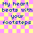 Pixelated text on a checkered background with repeated phrases and subtle animation.