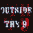 Animated pixel art featuring multiple figures with distorted faces, blood effects, and text overlays reading 'OUTSIDE THE 9' and 'the official Slipknot fan club'.