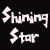 A 5x5 contact sheet of animated frames showing pink stars on a black background with "Shining Star" text in various styles and positions.