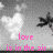Pixelated image with two dragonfly silhouettes against a cloudy sky background, displaying text in pink and blue colors.