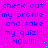Static image with repeated text on a bright pink background, blue pixelated font, and scattered cyan dots.