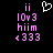 Pixelated pink text and symbols on black background with a white heart outline above the text.