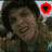 six pixelated images featuring people with red heart symbols overlaid, some hearts animated to change from solid black to hollow outline