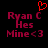 Pixelated red text on black background with a heart symbol above the name, showing two states where one state has an additional heart.