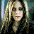 A 3x3 contact sheet of a pixelated animated icon featuring a person with long blonde hair in black clothing, displayed across seven sampled frames with visible text "Spooky!" at the bottom left.