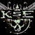 A contact sheet of six animated frames showing a pixelated logo with