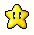 Pixelated star-shaped icons with cartoonish faces in various colors arranged in a , each face has two black oval eyes and a small mouth