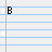Animated contact sheet of a 48x48 pixel buddy icon showing text-based animation on lined notebook paper background with pink margin lines and blue horizontal lines, displaying sequential changes in song lyrics across sampled frames.