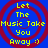 Four identical pixelated icons arranged in a , each displaying yellow text on blue background with red concentric circles