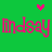 Green background with pink and yellow pixelated hearts above two identical 'Lindsay' text instances in pink cursive font.