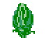 Pixelated pink rose bud opening into full bloom , green leaves visible at base