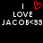 Pixelated text and symbols on black background with red heart symbol above 'LOVE' words, repeated twice.