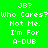 Green background with white pixelated text reading 'JB? Who Cares? Who Cares? Not Me. I'm For A-DUB' in a , with one variation showing a dark circular blur effect