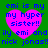 Green background with four identical pink hearts containing blue text reading 'emi is my hyper sister!!' and 'ily emi and nick jonas!!'.