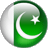 Static circular icon featuring the national flag of Pakistan with green background, white crescent moon and star symbol, and vertical white stripe on left side.