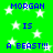 Green background with white stars and blue pixelated text reading 'MORGAN IS A BEAST!!' repeated twice.