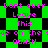 Green and black checkered background with repeated pink text reading 'Dont ever Leave This se on the AGAIN' in pixelated font.