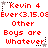 Red pixelated text on white background with animated star icons changing position across frames.
