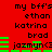 Red background with black text listing names and green horizontal bars, showing animation where the bottom bar sequence shifts position.