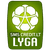 Green rectangular icon with white and light green pixelated flower-like symbol at center, below which is partially obscured text above 'LYGA' in large white letters.
