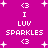 A static pixel art image with a bright magenta background featuring white text and symbols arranged in two vertical