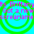 Cyan background with four green spiral patterns and repeated pink text reading "Its Brittanyts Brittany Got a new screanamescreaname".