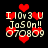 Pixelated red hearts float around static text reading 'I 10v3 U Jo50n!! 070809' on a black background.