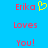 Blue background with red text 'Erika', 'Loves', 'You!' and a yellow pixelated heart symbol.