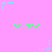 Pixelated pink background with repeating green text 'briana' and cyan star-shaped animations with trailing dots.