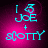 Pixelated cyan text on magenta background with subtle animation changes across four