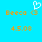 Pixelated orange text 'Becca <3' and '4.5.08' on bright cyan background with white heart symbol above left text.