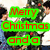 Animated holiday greeting with green and red text over a pixelated background featuring two figures in dark clothing.