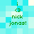 Pixelated green text and symbols on a light blue background with two identical static frames