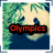 Pixelated globe with green foliage background, displaying sequential text overlays: 'Olympics', '8/8/08 Beijing', and 'are you ready?'.