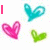Pixelated cartoon-style icon featuring Snoopy, hearts, stars, and text elements on a polka-dot background.