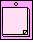 Three pixelated square icons with rounded corners, each featuring a central frame, corner details, and a top-center dot, displayed in pink, light blue, and purple backgrounds.