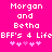 Pixelated text and symbols on a bright pink background with two identical side-by-side layouts.
