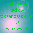 Green pixelated text on a teal background with shifting light effects, displaying repeated character sequences and a central 'V' symbol.