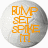 A white volleyball with orange text on its surface, transitioning from 'BUMP SET SPIKE IT!' to 'THAT'S THE WAY WE LIKE IT!'.